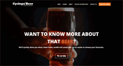 Desktop Screenshot of cyclopsbeer.co.uk