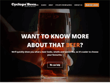 Tablet Screenshot of cyclopsbeer.co.uk